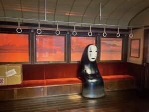 The famous No-Face photo spot at Ghibli Park—undoubtedly the most iconic photo op.