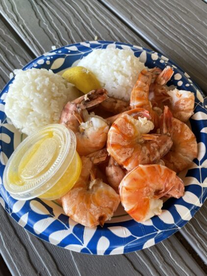 ワイ名物ガーリックシュリンプの定番メニューShrimp Scampi